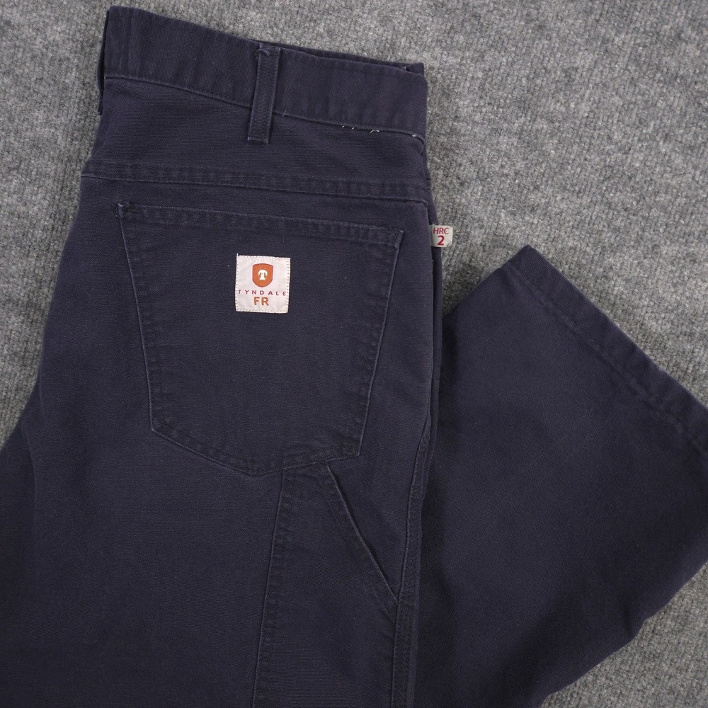 Tyndale FR Pants Mens *36x27* Blue Flame Resistant Arc Rated Workwear USA Made‎